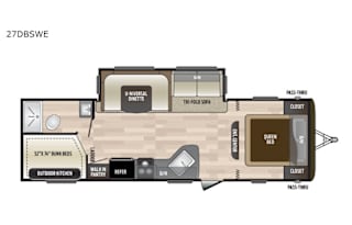 2019 Keystone RV Hideout 27DBSWE