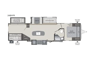 2018 Keystone RV Premier Ultra Lite 34BHPR