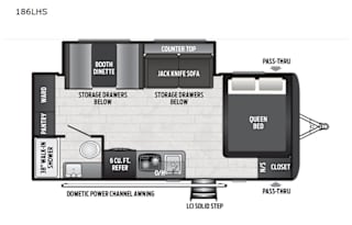 2020 Keystone RV Hideout Single Axle 186LHS