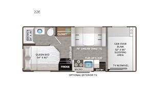 NEW Fuel Efficient Motorhome Sleeps 6