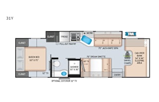 2020 Thor Motor Coach Four Winds 31Y