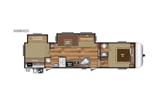 2017 Keystone RV Hideout 308BHDS