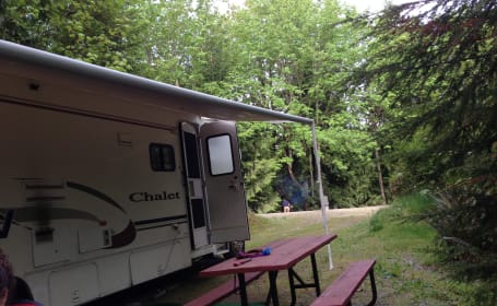 "Life is Good" in our Winnebago Minnie Chalet!
