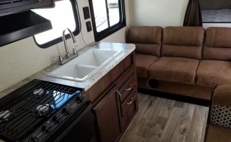 “Wanderhaven” is our 2018 Jayco 26’ Bunk House
