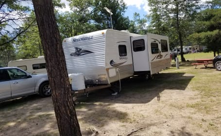 Kathy's family camping travel trailer