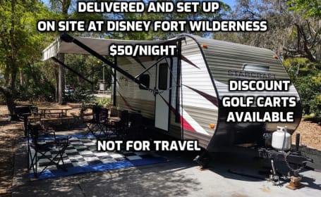 21' BUNKHOUSE DELIVERED TO FORT WILDERNESS