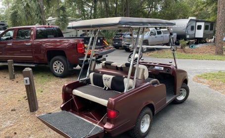 Camping + Golf Cart = Fun