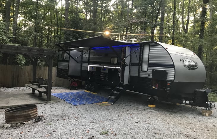 Day view of camper