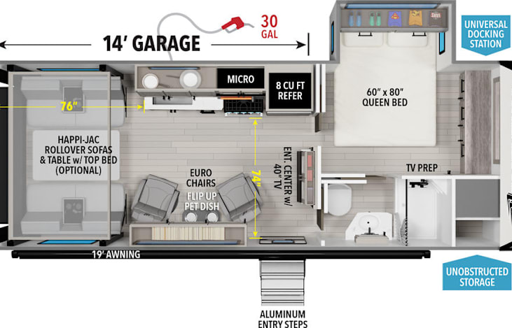 A small but complete floorplan