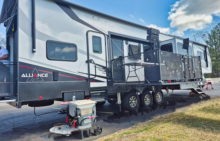 From Stern to port, this is a BIG Camper. With decks & awnings on two sides, you'll have lots of space for enjoying the outdoors without even stepping on it!