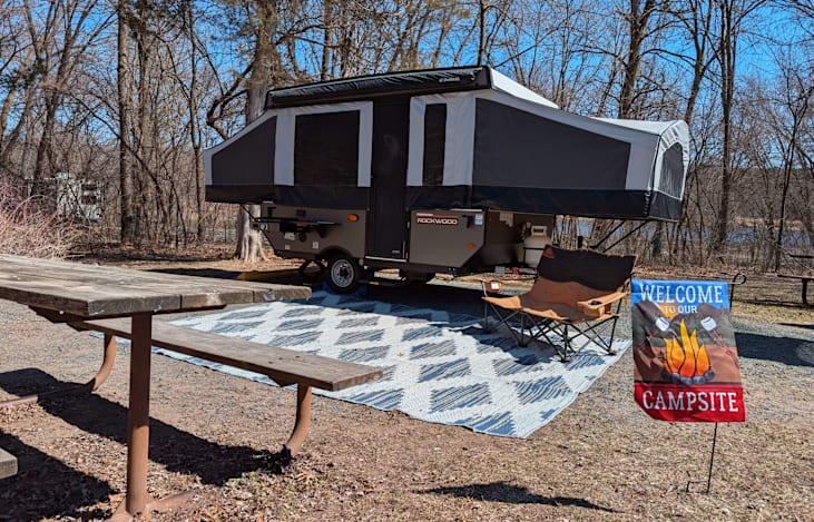 outside of the camper without the awning out
