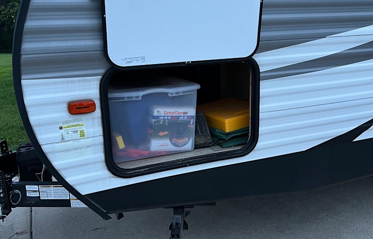 Pass through storage filled with everything you need to make your trip easier and more enjoyable.