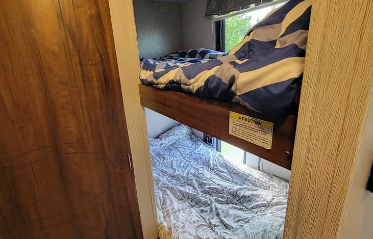 Very large, comfortable bunks - even for adults!