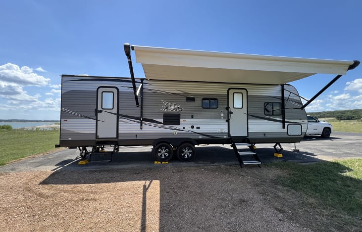 Front view. All set up