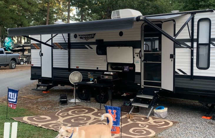 Outdoor fridge and flat top grill