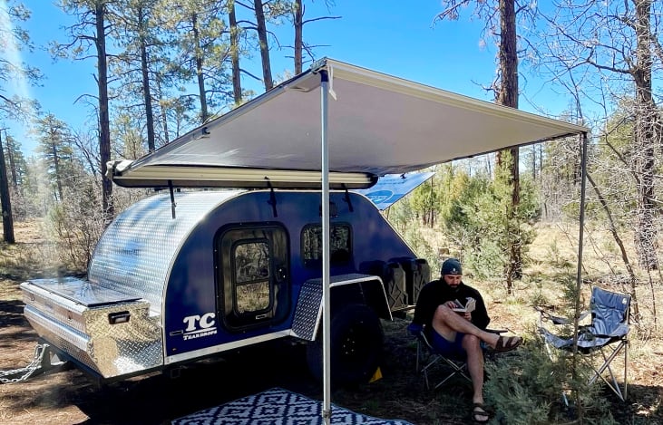 Easy to setup shade awning included