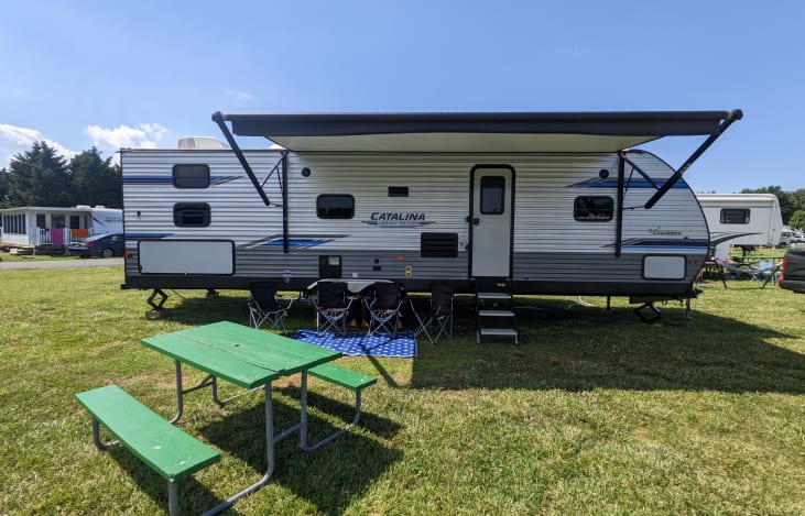 4 camping chairs included with rental