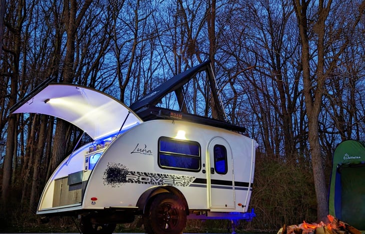 The Intech Luna Rover with included rooftop tent is perfect for overland adventures. Sleeping up to 4, the Luna features an amazing outdoor kitchen! Enjoy camping anywhere with the included generator!