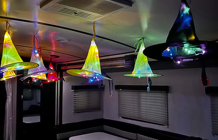 Decor for Halloween!! Kitchen dining area