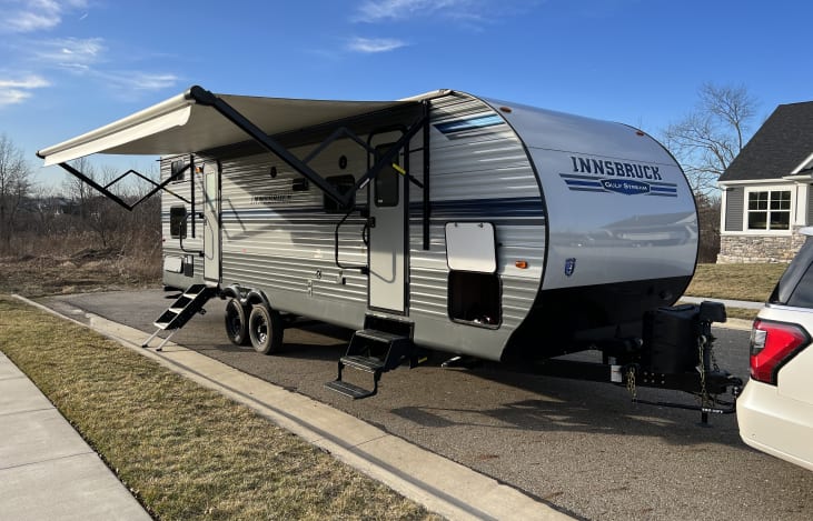 Drivers side- camping side with Awning