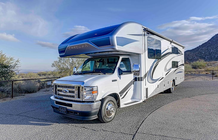 Front outside of coach