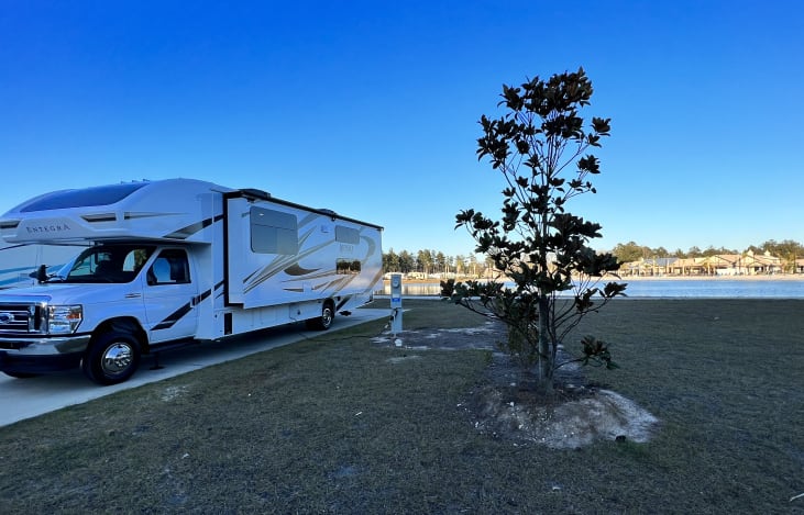 Lucky is the perfect RV to enjoy the outdoors at ay beautiful spot you find!