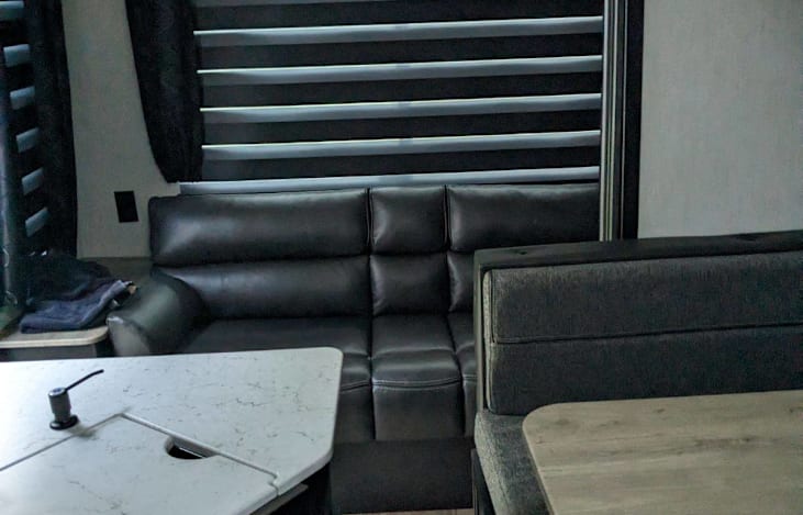 Seat converts to a twin sleeper.