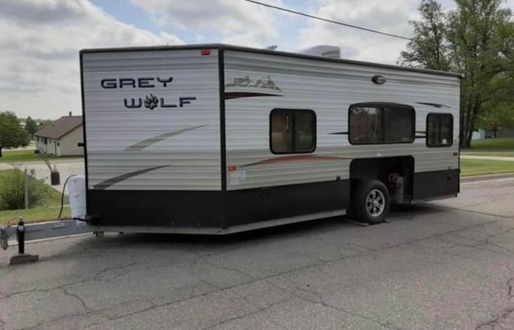 Exterior of camper