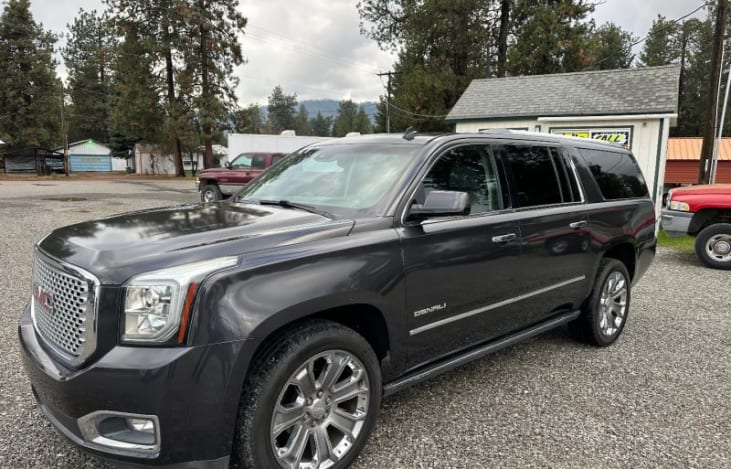 we have several rental cars available, this 2015 yukon denali is one of them.  It's not setup to tow... but is available as an "extra" please contact us to discuss details.
