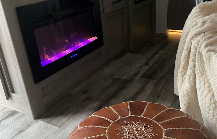Heater with led lights