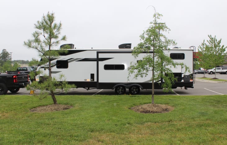 Imagine this parked in your favorite RV spot.  Everything you need for an amazing outdoor adventure.