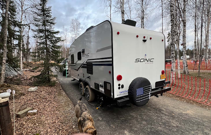 Back up camera and spare tire