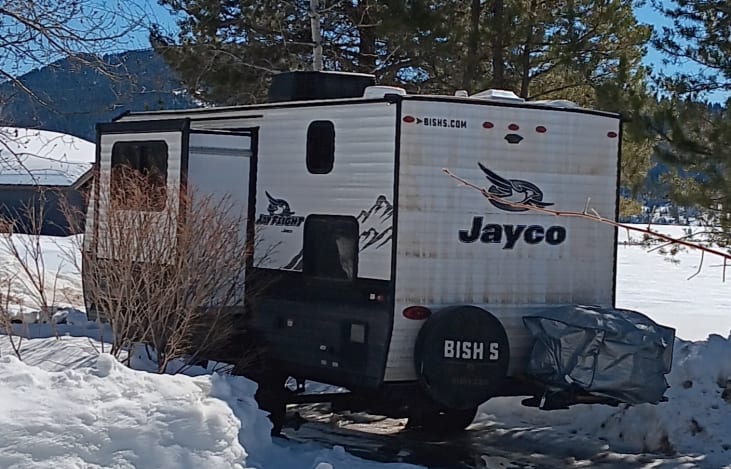 Jayco Baja showing slide-out and generator