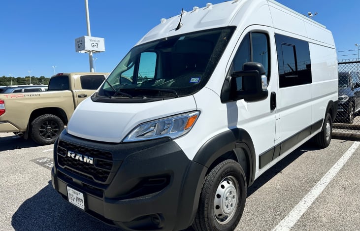 Fly in to either IAH or Hobby and we can have your house on wheels waiting for you