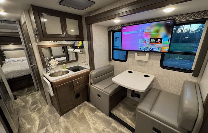 We love how versatile and easy to drive our rig is! Mercedes Benz powerful diesel motor and chassis provide great gas milage and a comfortable ride for all. Cross country trips are a breeze!