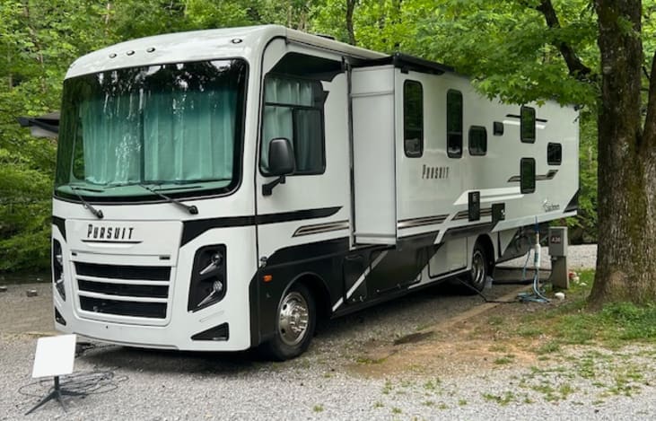 The "Pursuit of Happiness" at Little Arrow Campground Townsend, TN. 
(Starlink internet available as an add on)
