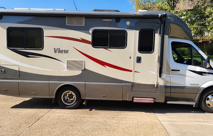 here she is from the side