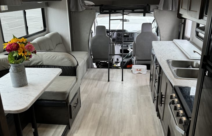 From the rear of coach looking forward