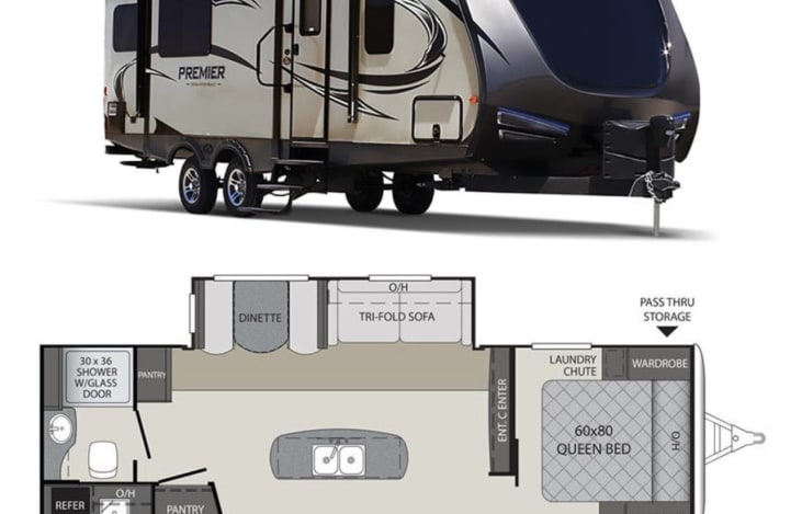 Generic image with floor plan. My camper has this floor plan.