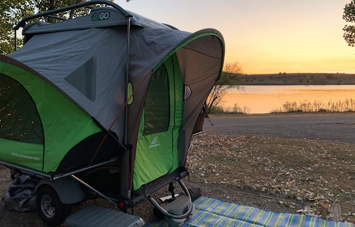 Camping in Milford State Park.