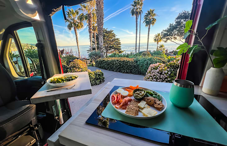 View out from the kitchen