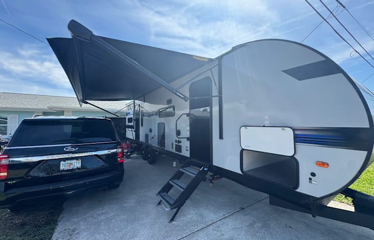 Can be pulled with large suv or almost any truck!!