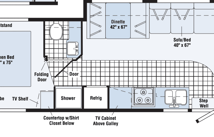 I think every camper should have a floor plan on the listing page. I just helps imagine who would sit where, how they would sleep, and spend their time together.