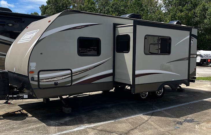 The slide out is the dinette and improves cabin room tremendously.