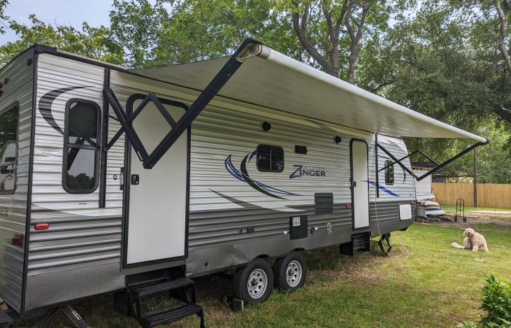 20 ft awning with lights