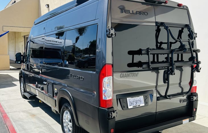 Bike rack in the back. Bring your own or rent one from us.