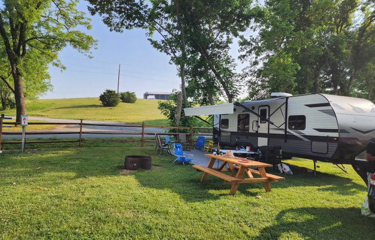 Family vacation at Watermelan Park & RV Campground. We had a great time while roasting smores on the campfire!