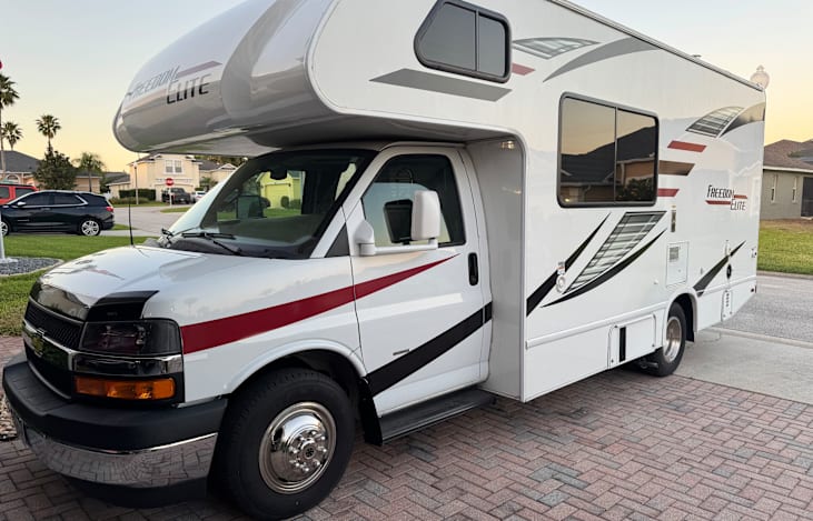Front drivers side of RV