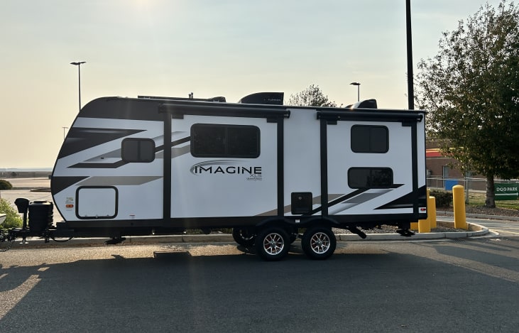 Energy ready for you - 2 propane tanks, 2 batteries and a solar panel