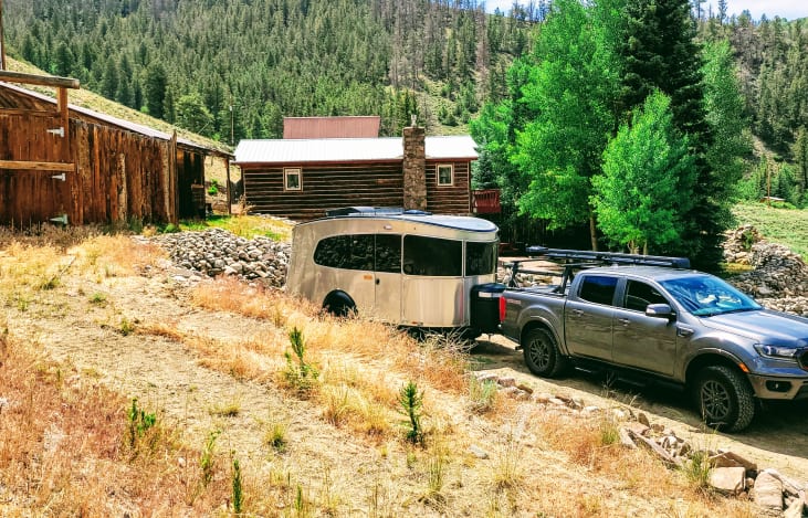 The Basecamp is the ultimate off-grid recreational vehicle, but it also is right at home w/ hook-ups.